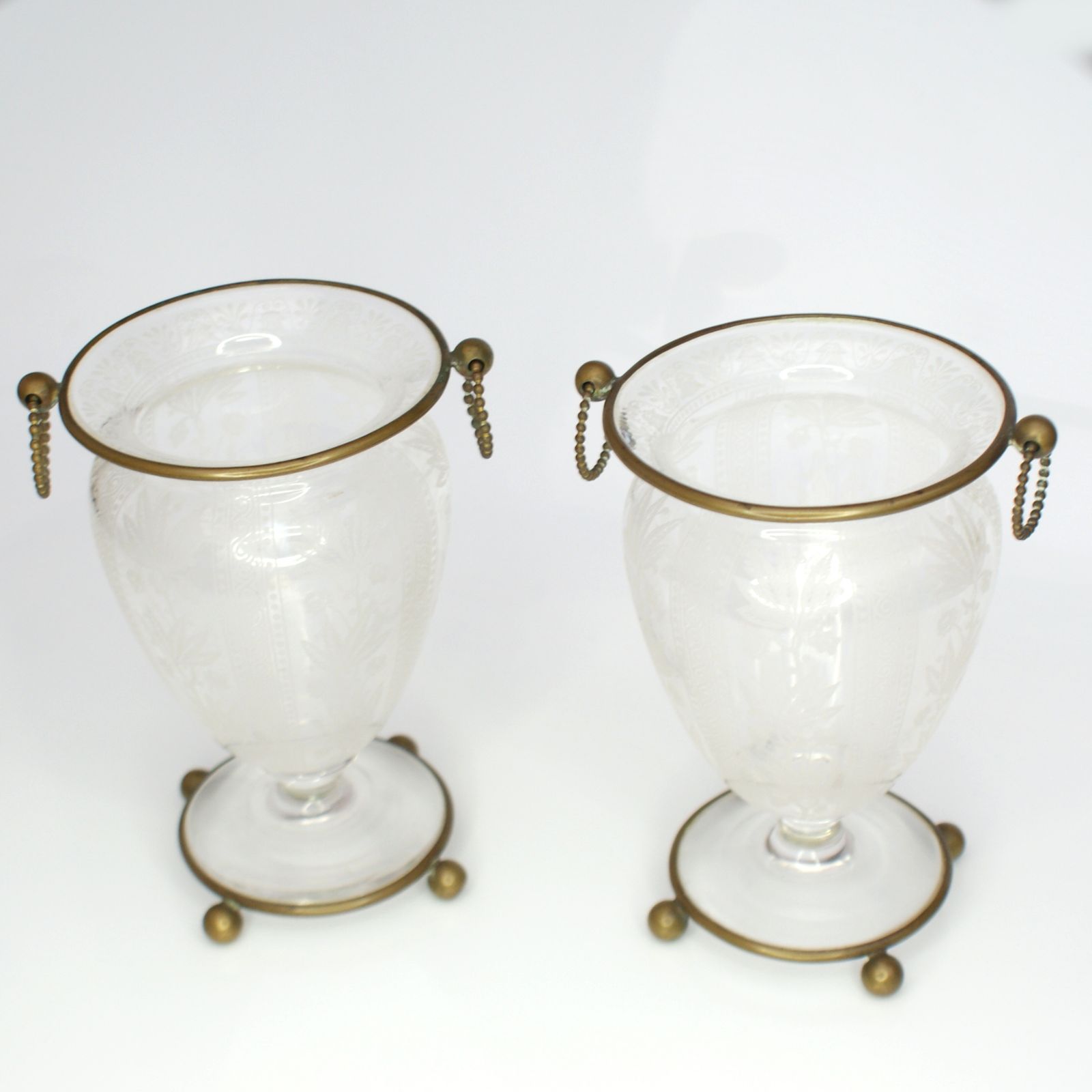 A Pair Of Early 20th Century French Ovoid Vases photo furniture