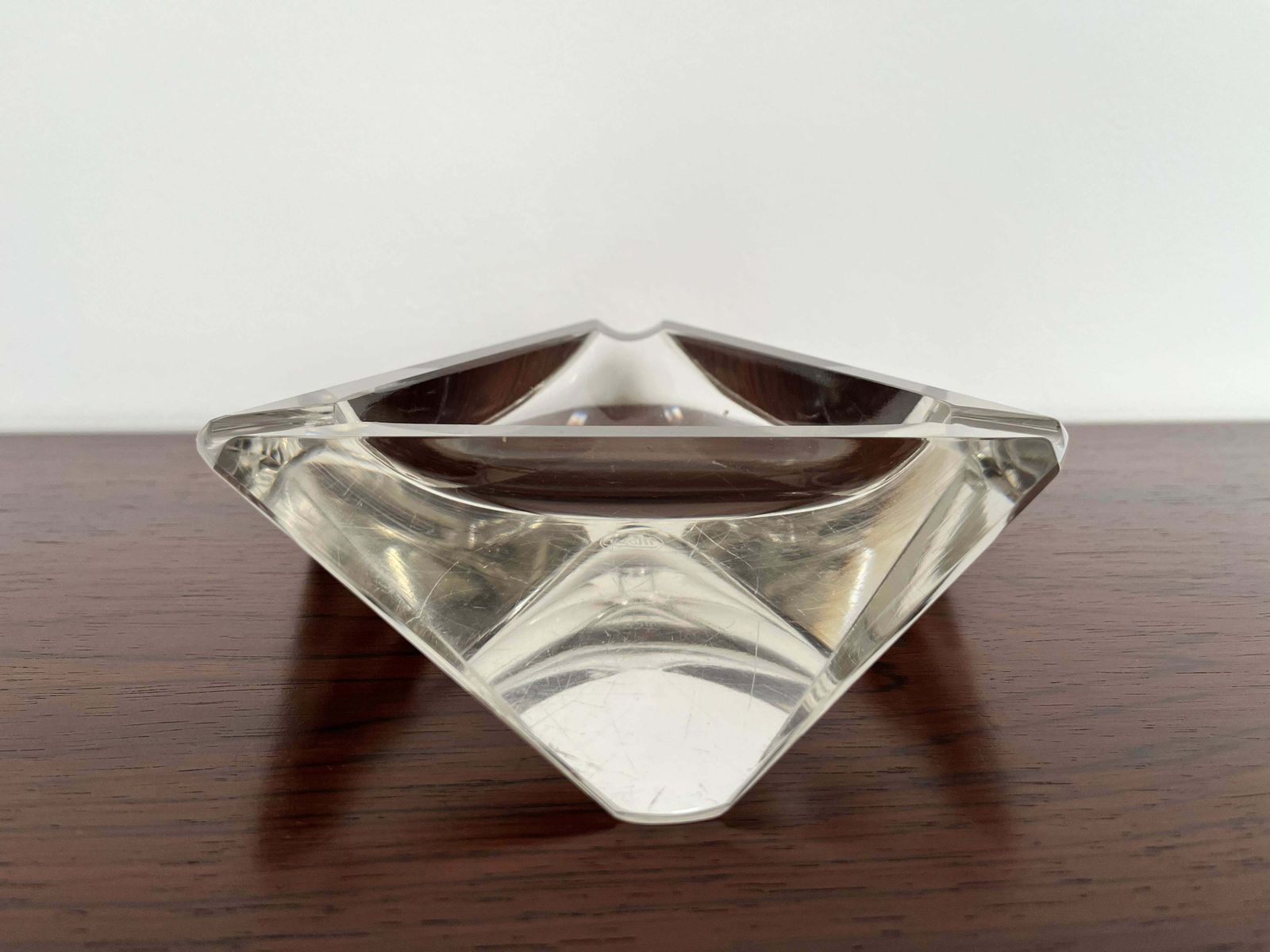 Bohemian Art Glass Ashtray By Vaclav Hanus For Moser, 1960's photo for sale