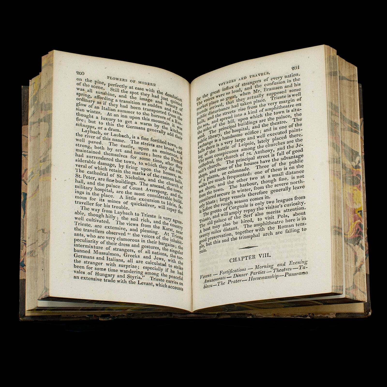 photo for sale 4 Vols Antique Botany Books, Flowers Of Modern Voyages, English, Georgian, 1820