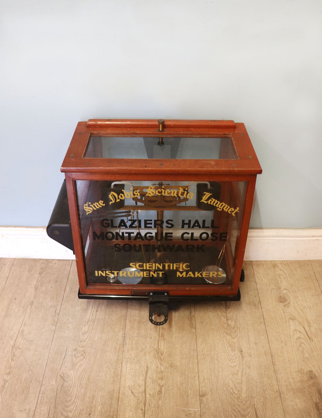 A Set Of Chemist’s Precision Beam Scales, Later Sign Written For The Worshipful Company Of Scientific Instrument Makers. photo Home Decor
