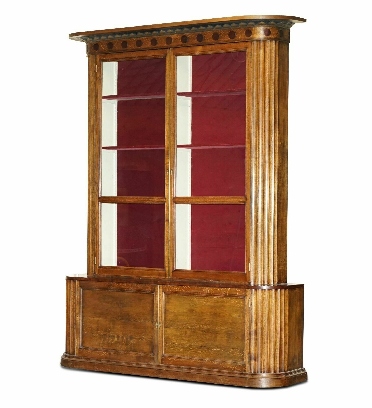 Meter Samuel Pepys 1666 Style Library Bookcase Drawers Part Of Suite