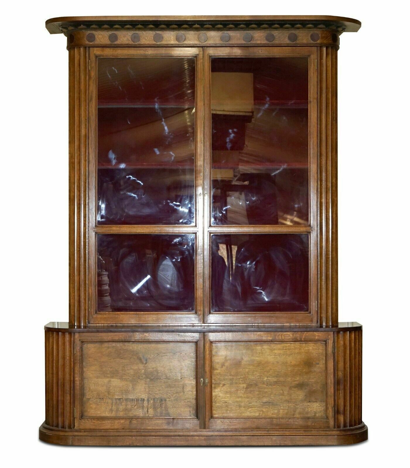 Meter Samuel Pepys 1666 Style Library Bookcase Drawers Part Of Suite photo for sale