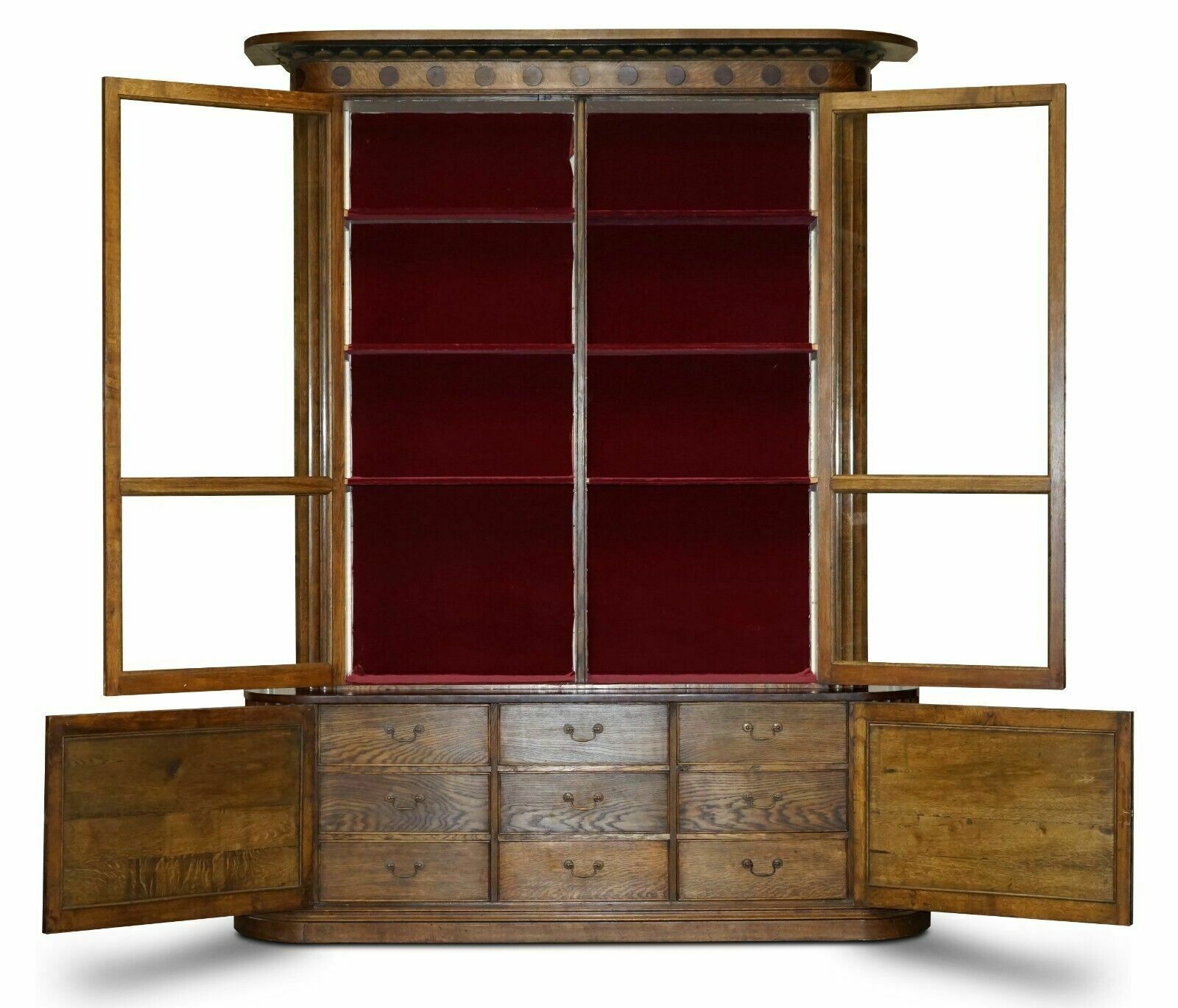 11000.0 Meter Samuel Pepys 1666 Style Library Bookcase Drawers Part Of Suite photo