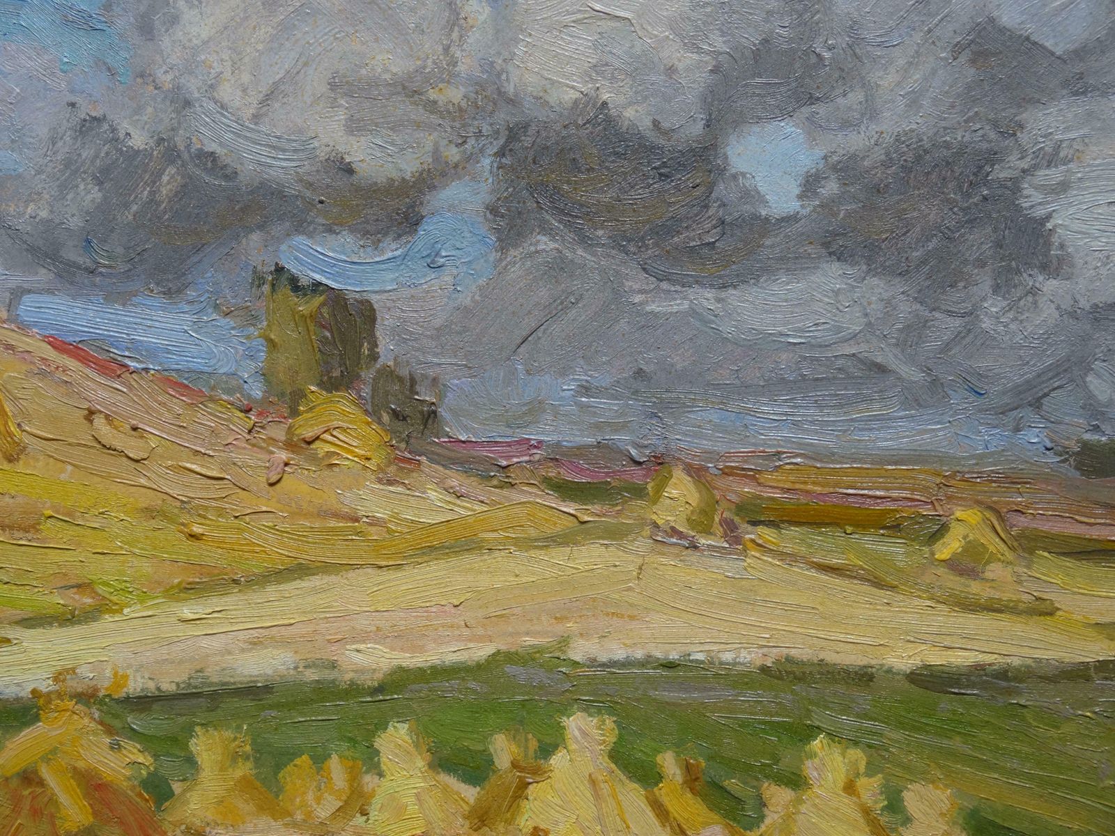 Alfejs Bromults Landscape. 1942. Oil On Cardboard, 36.5x47.5 Cm 1942 photo 1240.0