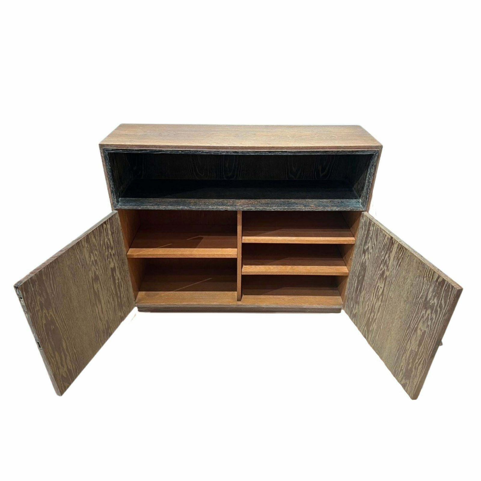 Art Deco Office Cabinet, De Coene Frères, Limed Oak, Belgium Circa 1935 photo furniture