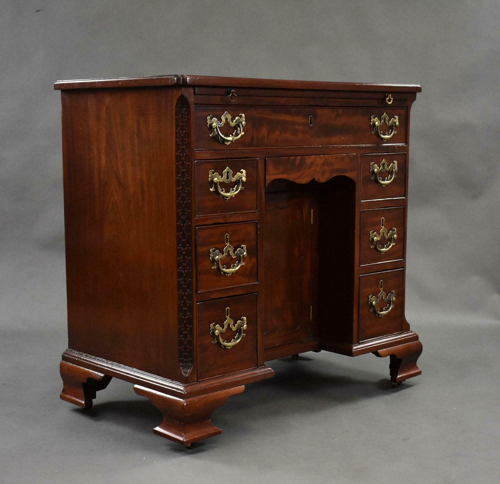 18th Century George III Mahogany Kneehole Desk photo furniture