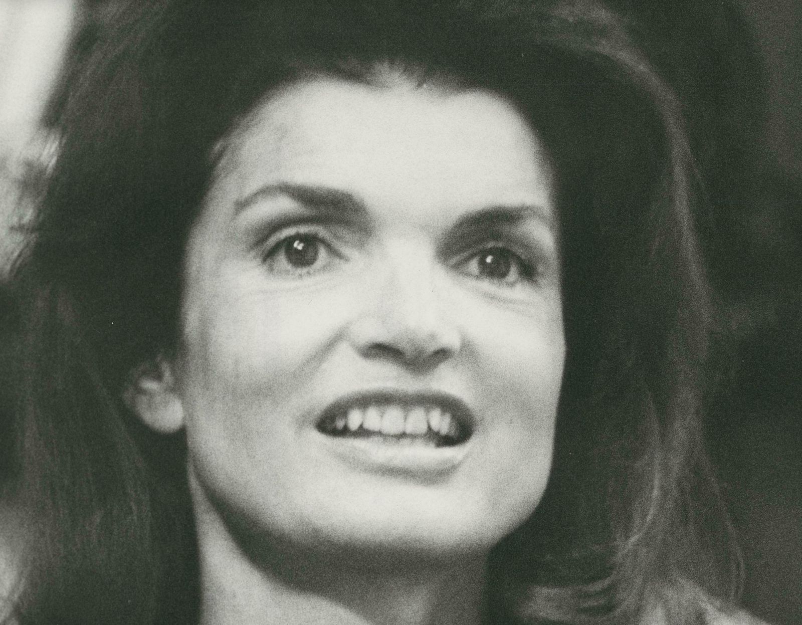 Göksin Sipahioglu Jackie Kennedy In The Garden Of Madison Square, Black And White Photograph, Circa 1970s 1970s photo furniture