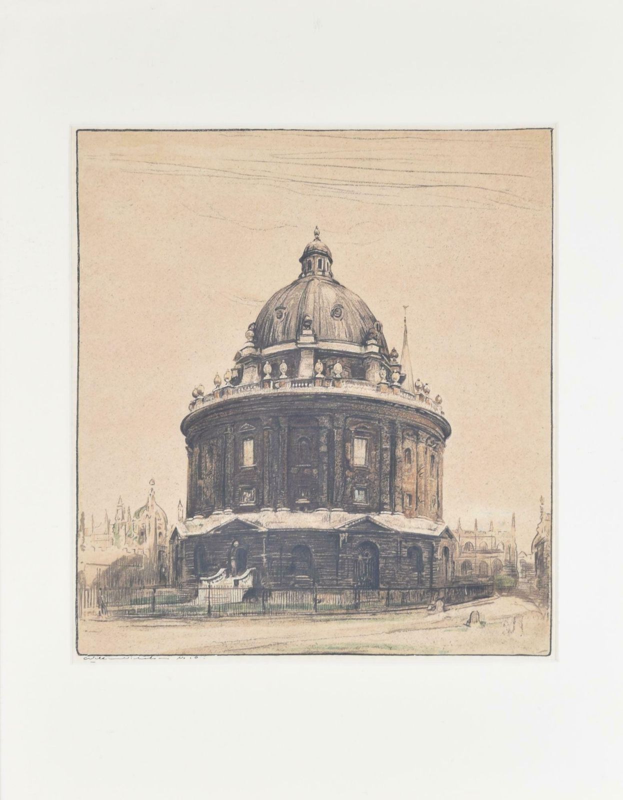 William Nicholson Radcliffe Camera, University Of Oxford Lithograph By William Nicholson 1902   1904