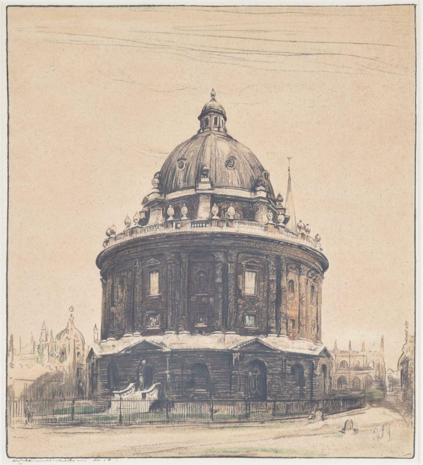 William Nicholson Radcliffe Camera, University Of Oxford Lithograph By William Nicholson 1902   1904 photo 550.0