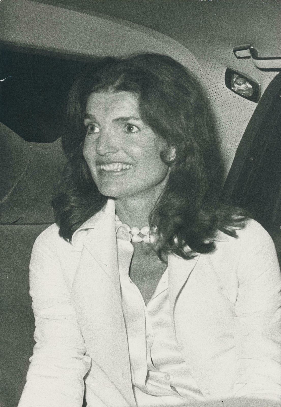 Göksin Sipahioglu Jackie Kennedy, Black And White Photograph, Circa 1970s 1970s