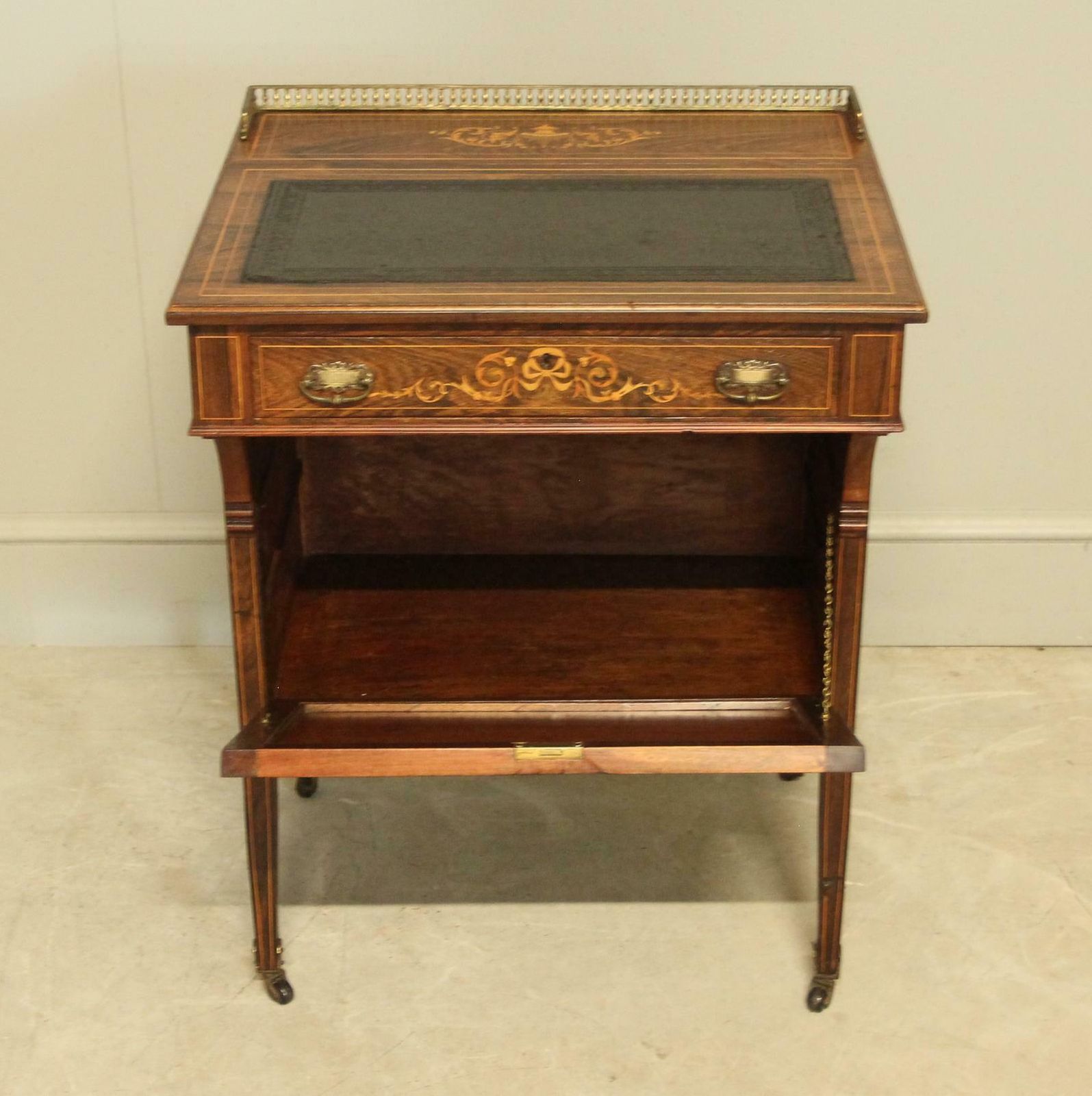 Victorian Rosewood Davenport, 1800s photo buy