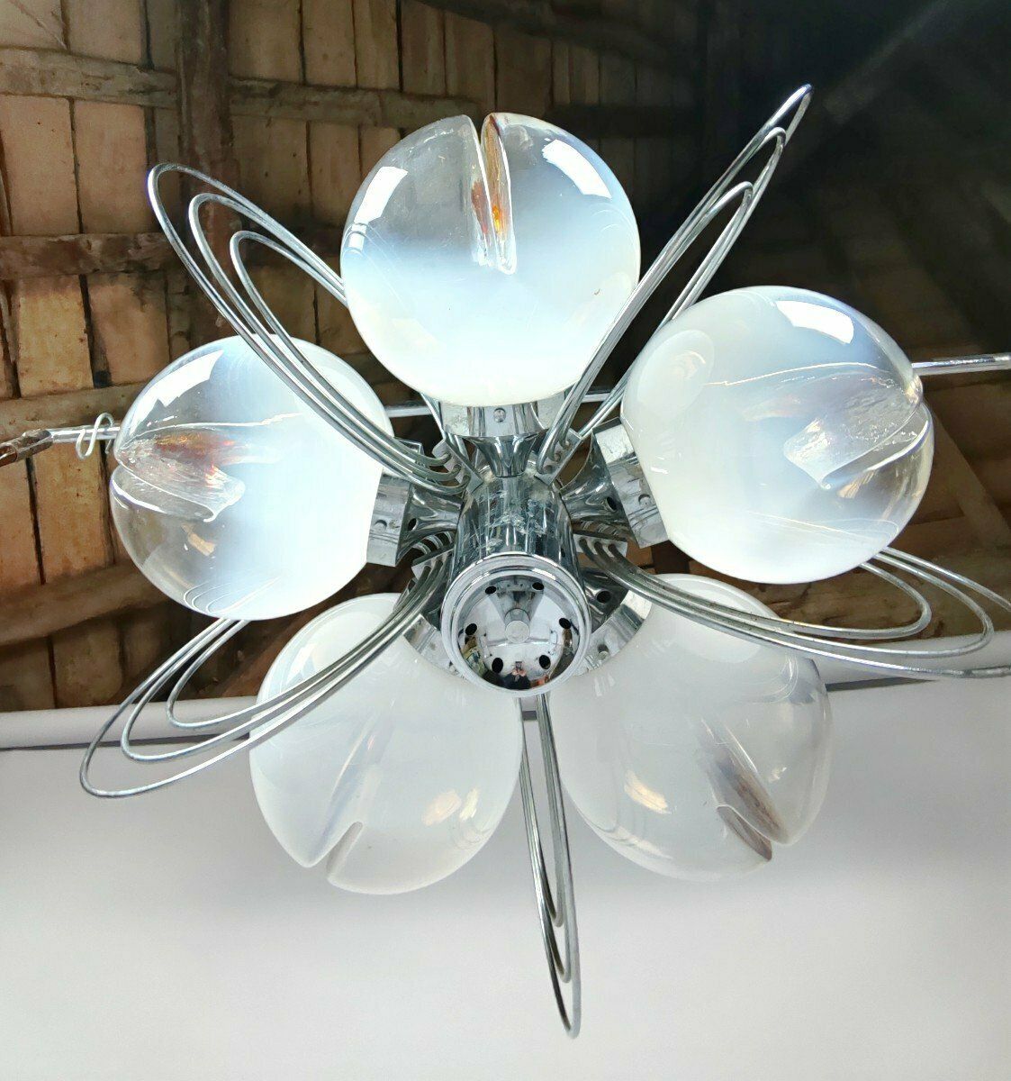 Murano Glass Chandelier. Mazzega Editions. Year 70 photo 737.0