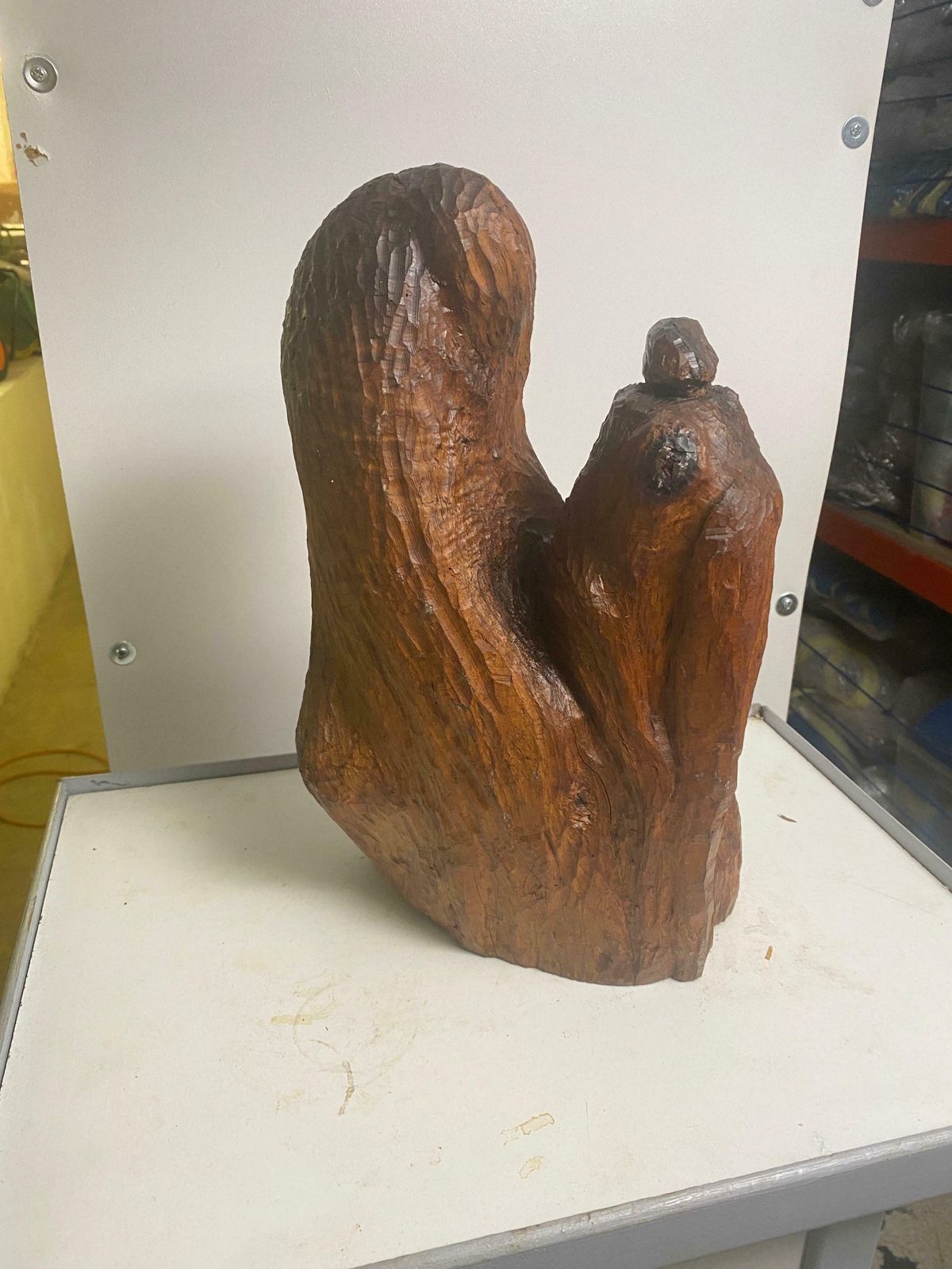 Sculpture In Wood Butalist Design, 1950s France photo vinterior