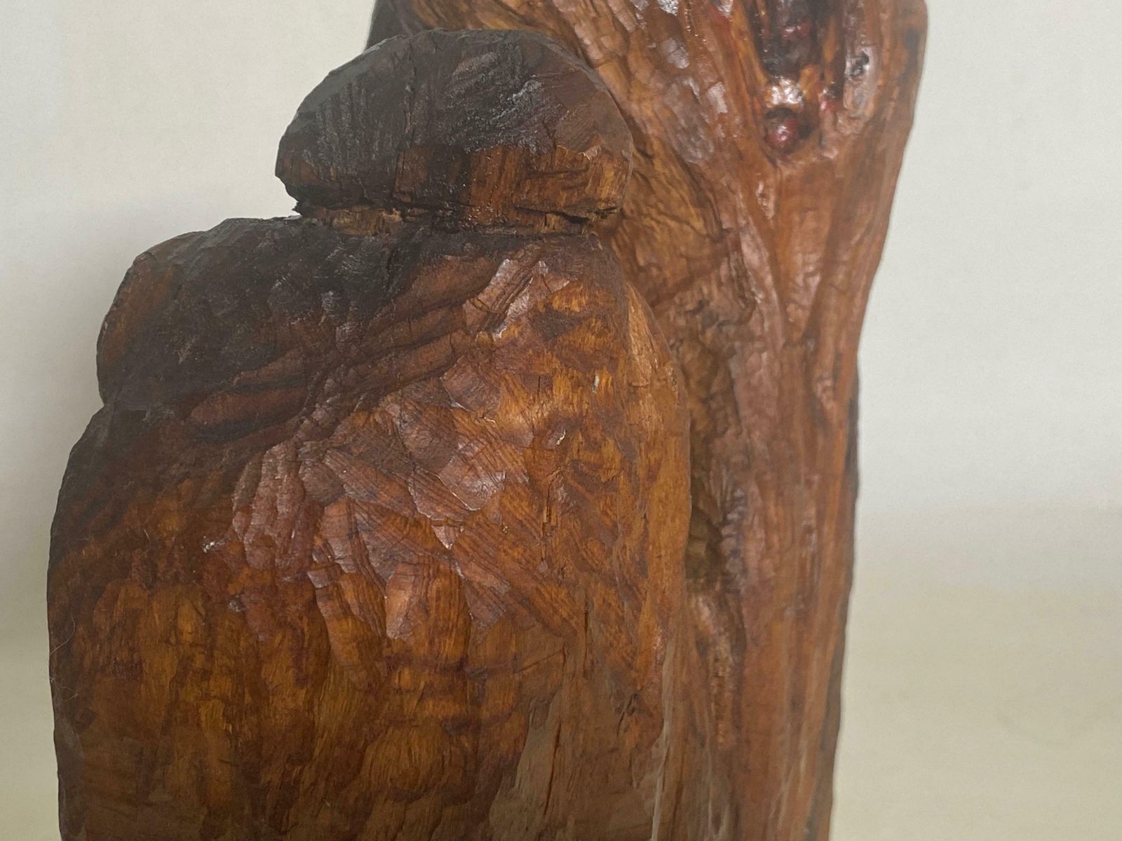 Art Sculpture In Wood Butalist Design, 1950s France photo