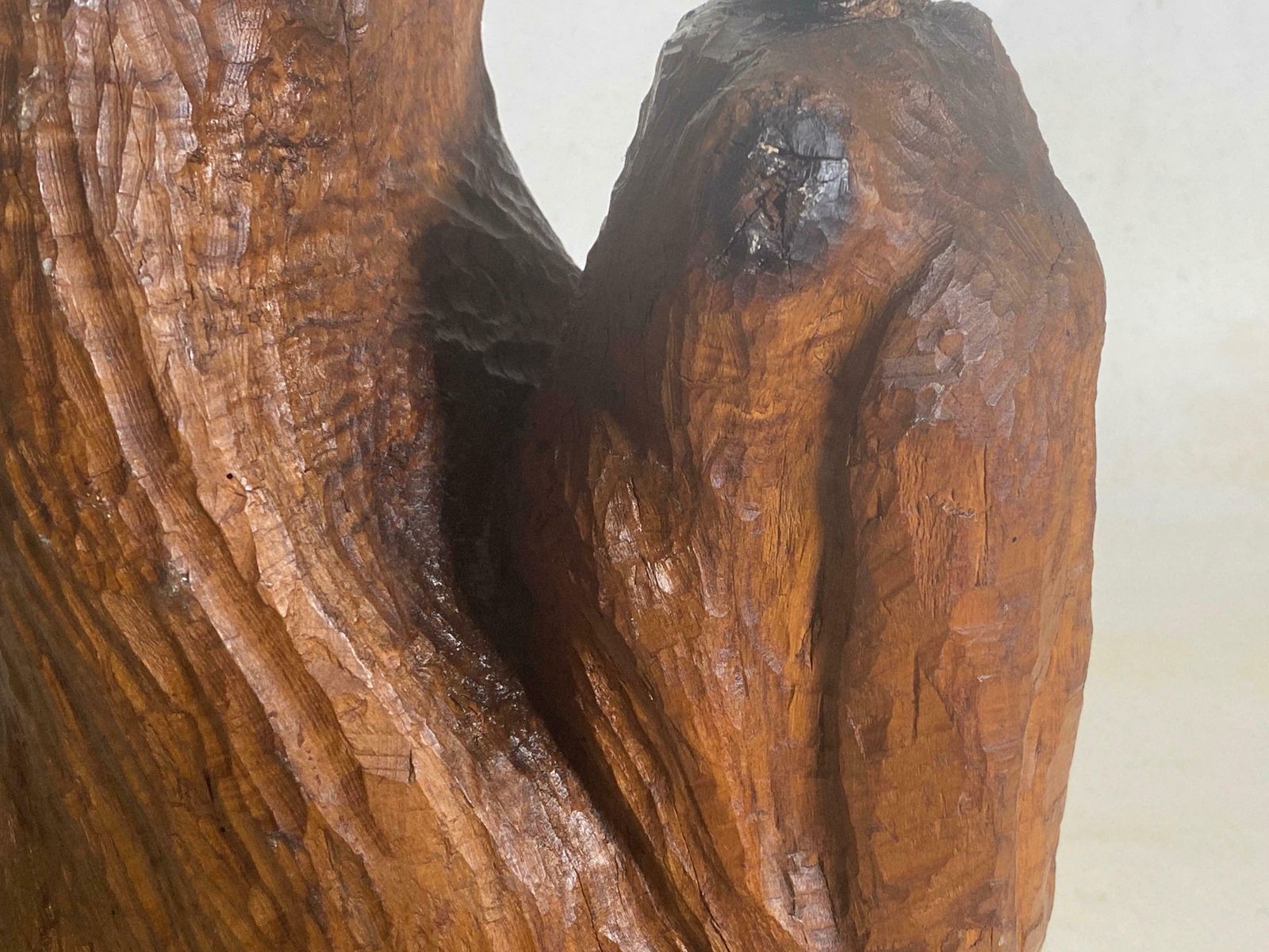 photo buy Sculpture In Wood Butalist Design, 1950s France