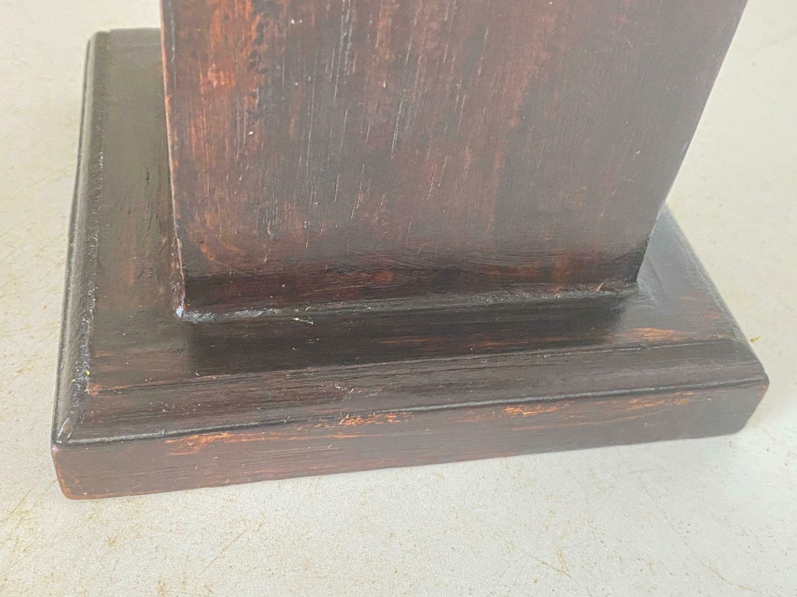 Large Abstract Wood Modern Sculpture Brown Color photo furniture