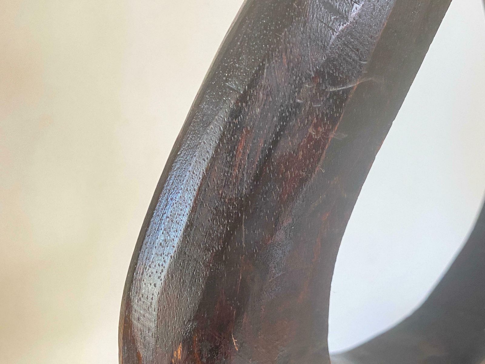 Large Abstract Wood Modern Sculpture Brown Color photo 687.0