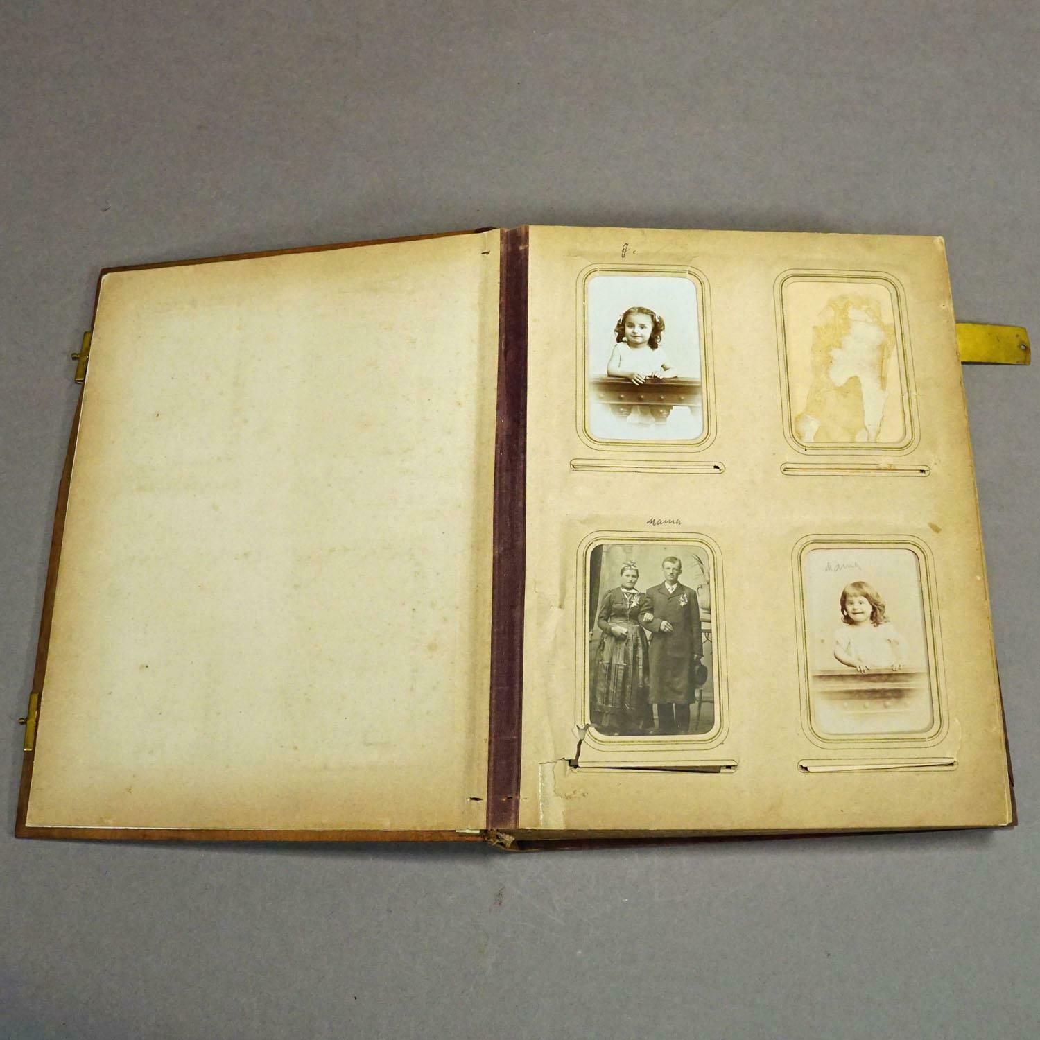 Large Antique Photo Album With Wooden Carved Cover, Brienz Ca. 1900 photo buy