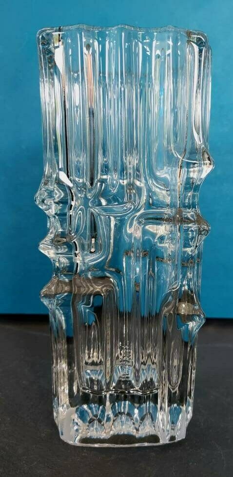 A Vintage Large Sklo Union Urban Bohemian Art Glass Vase, Modernist, 1970s photo for sale