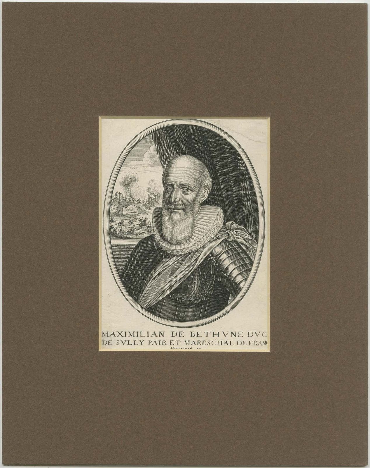 Antique Portrait Of Maximilien De Béthune, Duke Of Sully photo furniture
