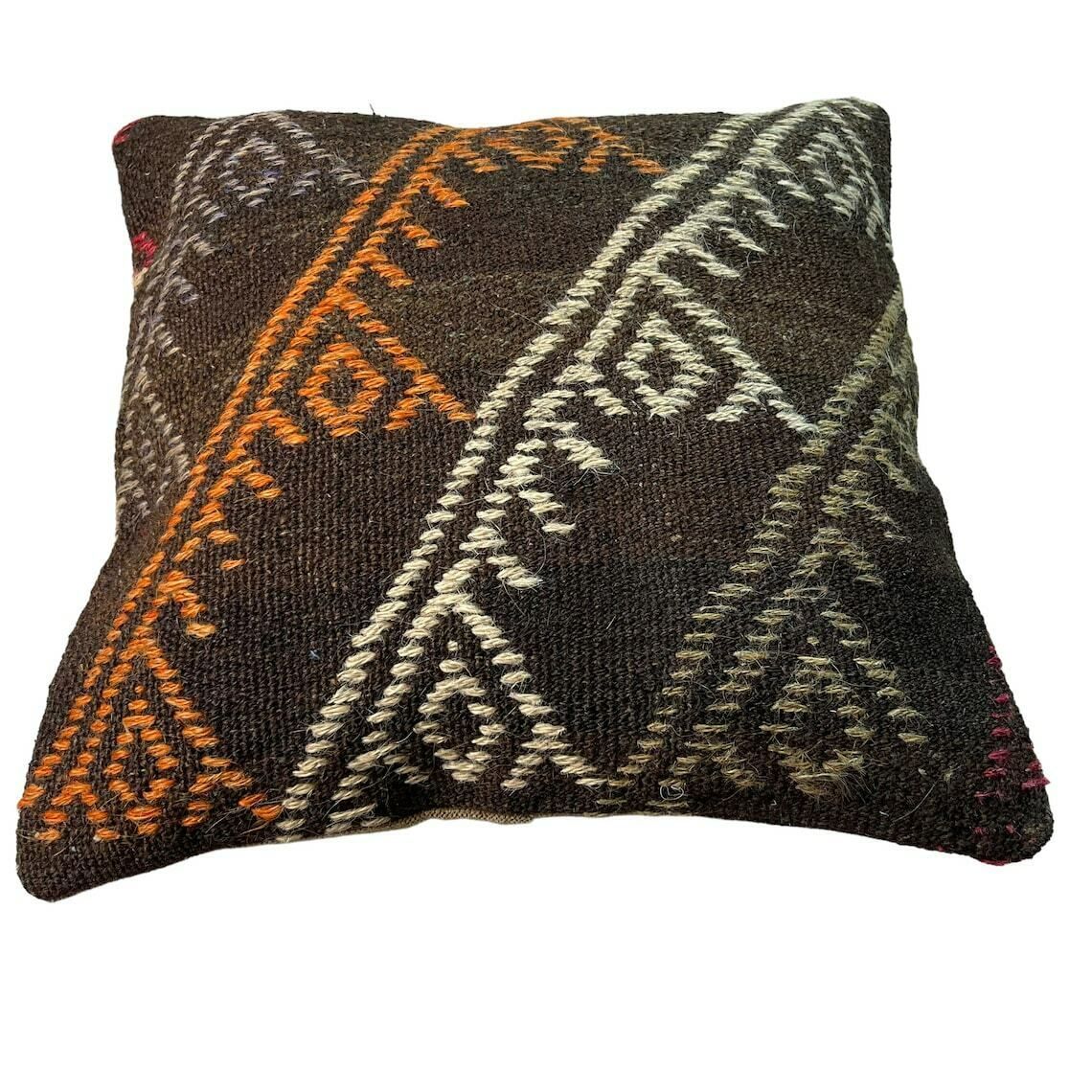 Etnische Kilim Kussen, 45x45 Cm Kussenhoes, Bohemian Kilim Kussen, Handgeweven Kilim Kussen, Sierkussen Voor Bank, Meditatie Kilim Hoes photo 72.0