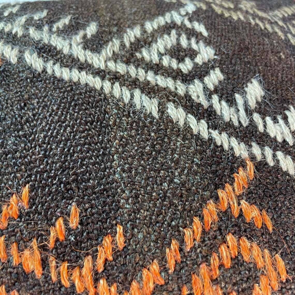 Ethnic Kilim Pillow, 18x18 Pillow Cover, Bohemian Kilim Pillow, Handwoven Kilim Pillow, Sofa Throw Pillow, Meditation Kilim Cover photo vintage
