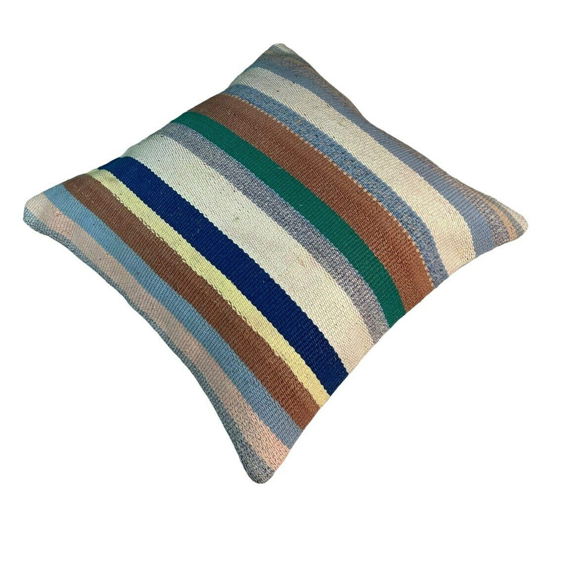 Ethnic Kilim Pillow,  Pillow Cover, Bohemian Kilim Pillow, Handwoven Kilim Pillow, Sofa Throw Pillow, Meditation Kilim Cover photo vintage