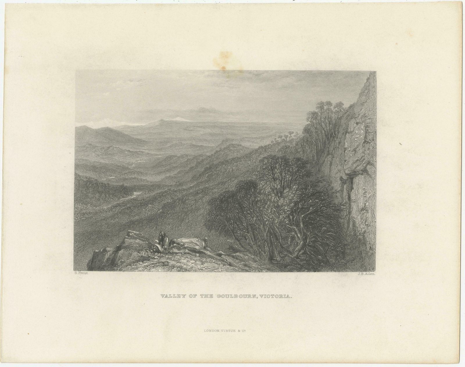 Antique Print Of Goulburn Valley, Victoria, Australia photo furniture