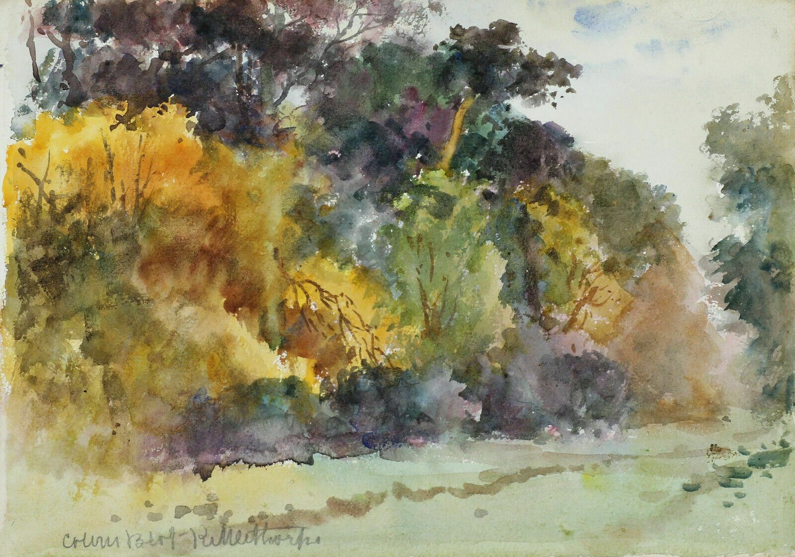 Watercolour By Newlyn Artist John Gutteridge Sykes. Rawethorpe.