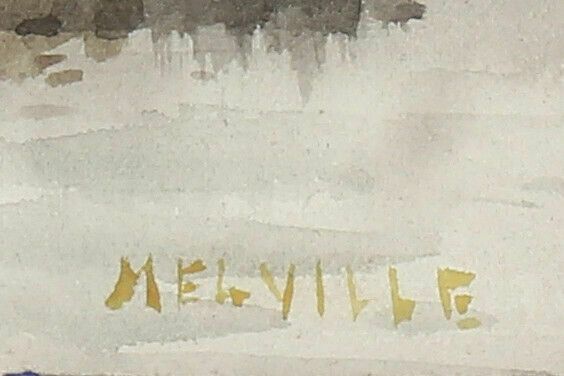 Watercolour By Newlyn Artist Melville Sykes. A Schooner. photo furniture
