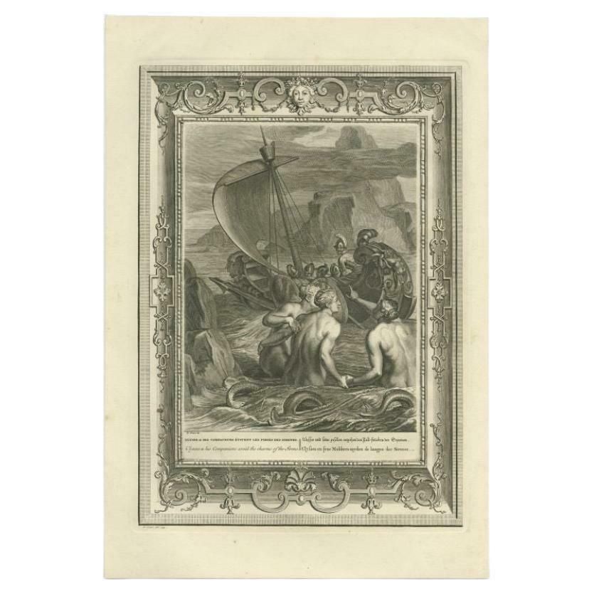 Antique Print Of Ulysses And His Companions, 1733