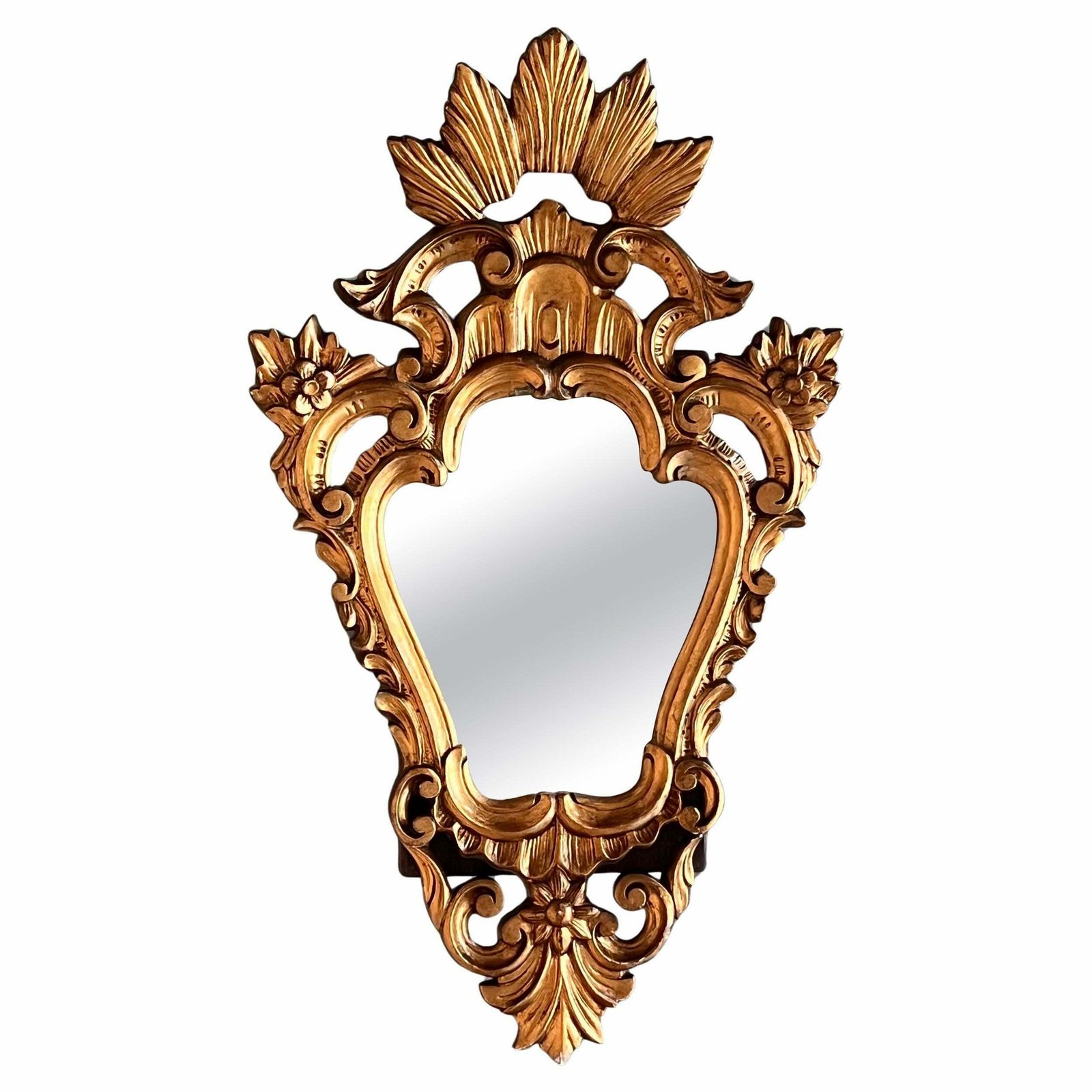 19th Century Antique Gold Cornucopia Mirror