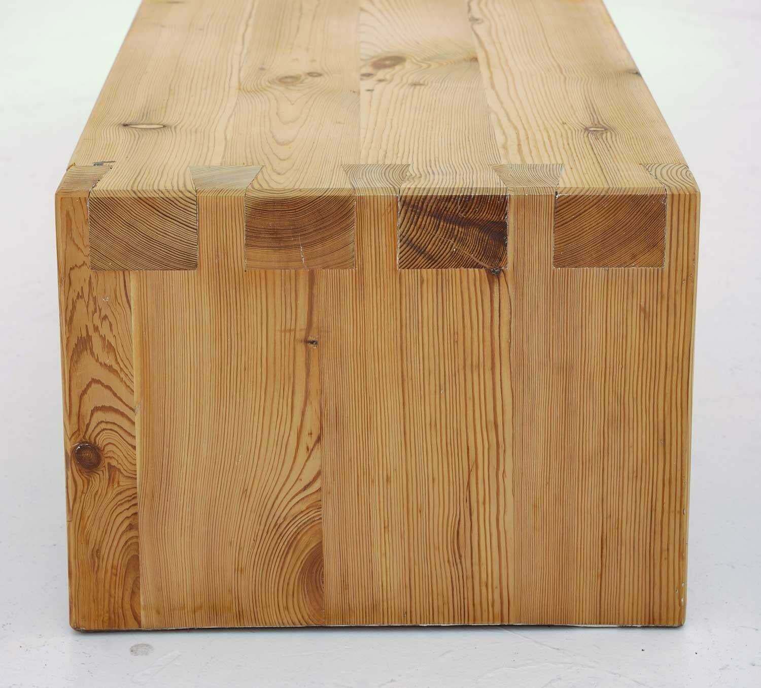 Swedish Bench In Pine By Roland Wilhelmsson, Signed By Designer photo 3035.0