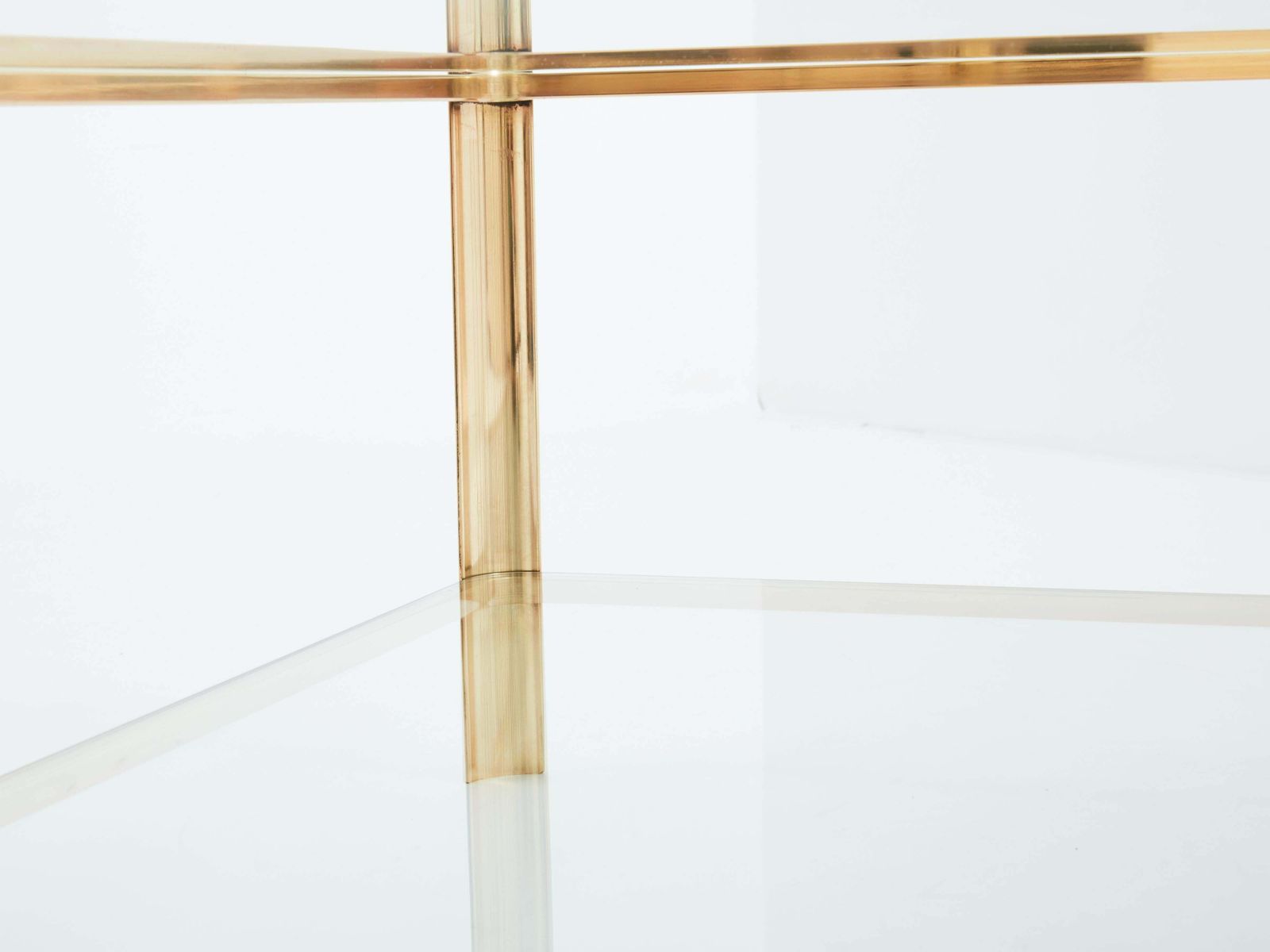 Table basse à deux plateaux en bronze par Jacques Quinet pour Broncz, années 1960 photo buy