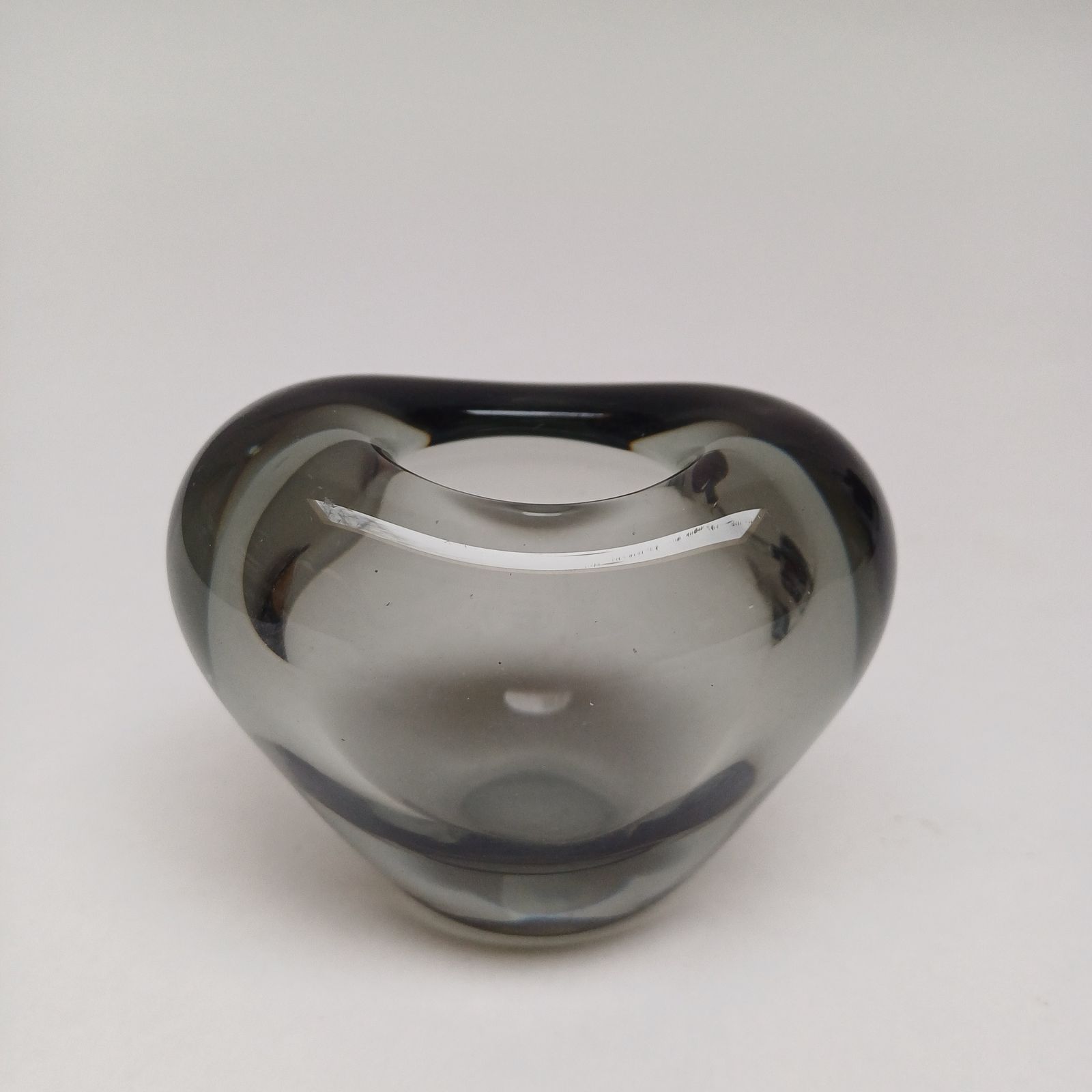 'Minuet' Smokey Grey Mid Century Vase By Per Lütken For Holmegaard photo for sale
