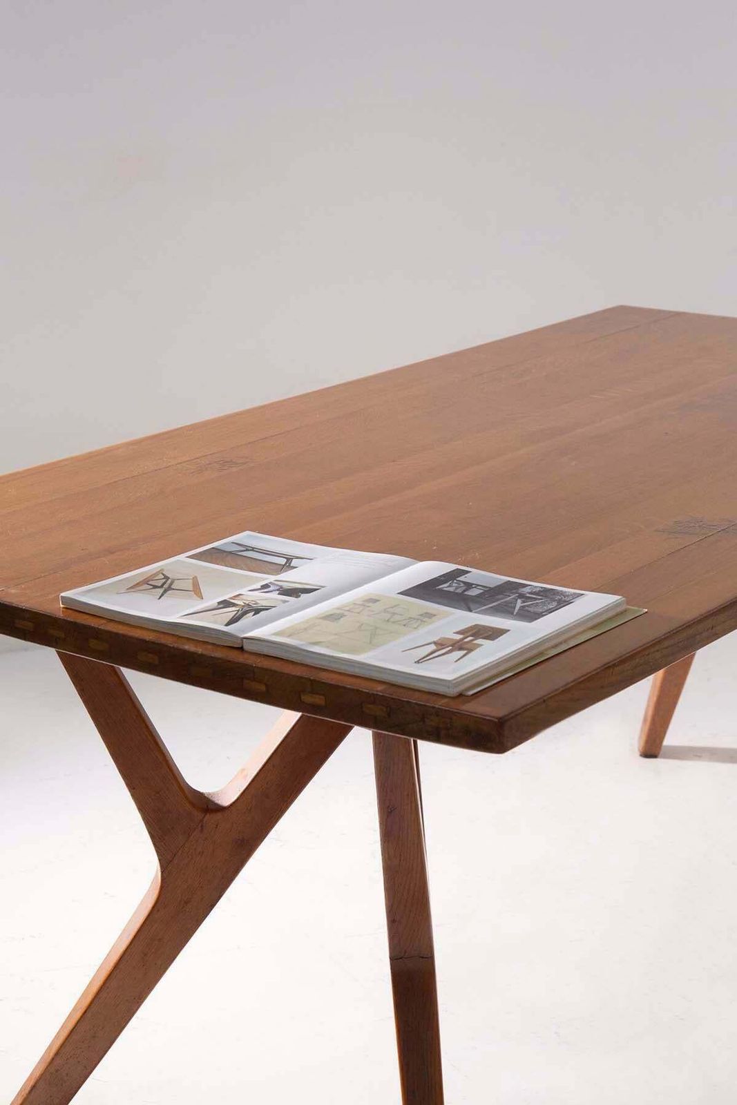 photo furniture Carlo Mollino Rare Italian Dining Table, Early Patina