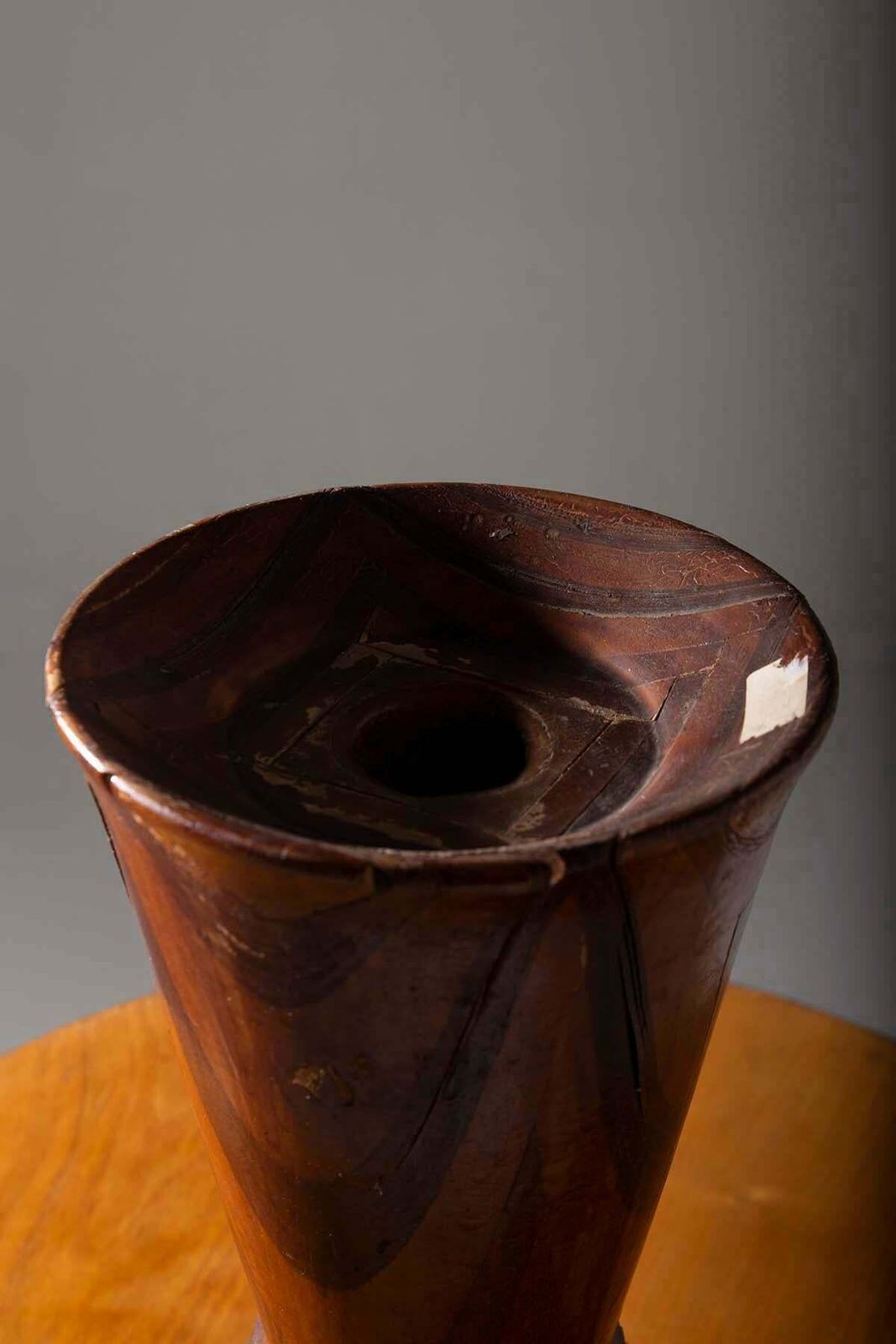 Vintage American Vase In Various Wood Essences photo furniture
