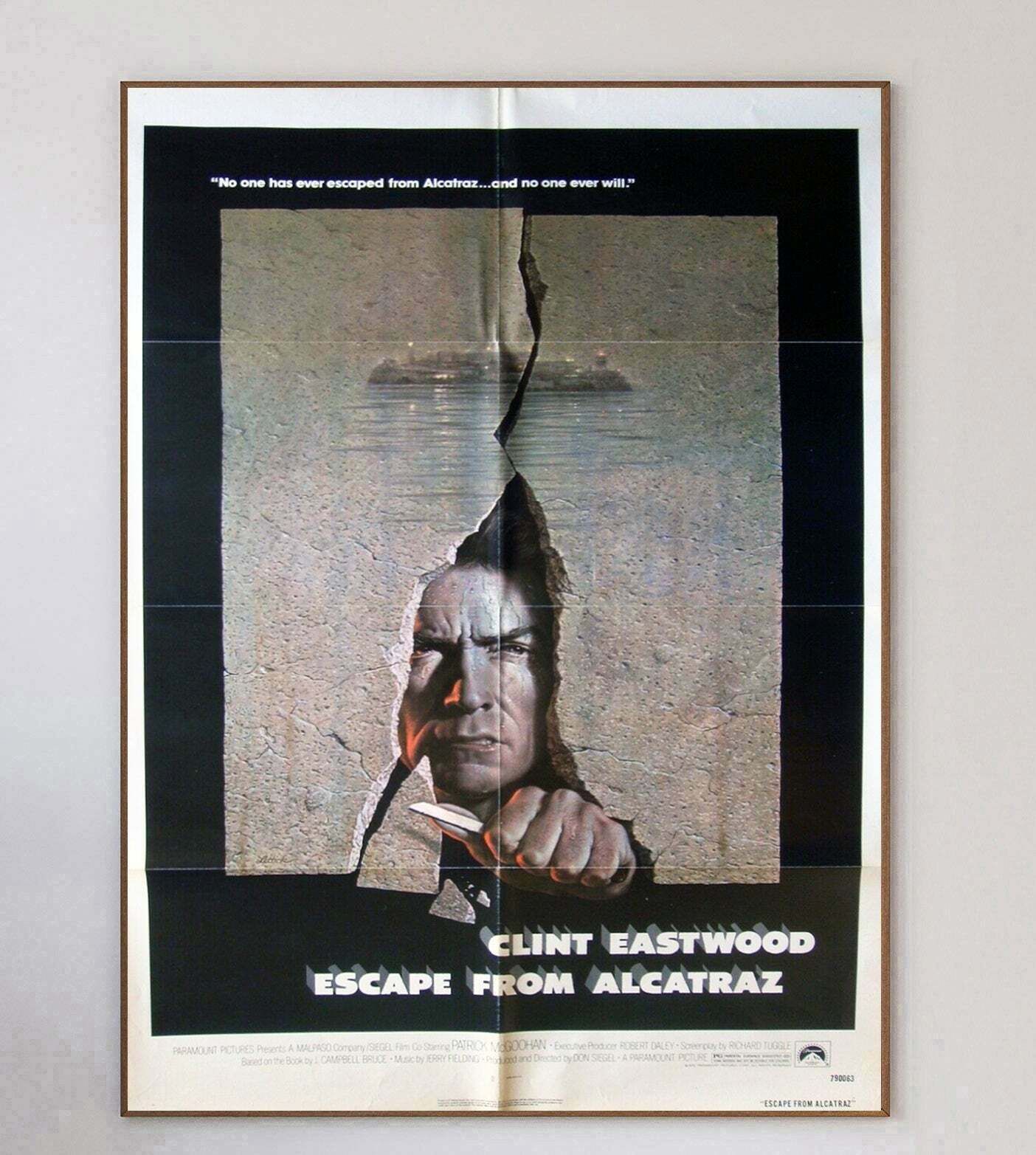 Original Vintage Poster Escape From Alcatraz photo 371.0
