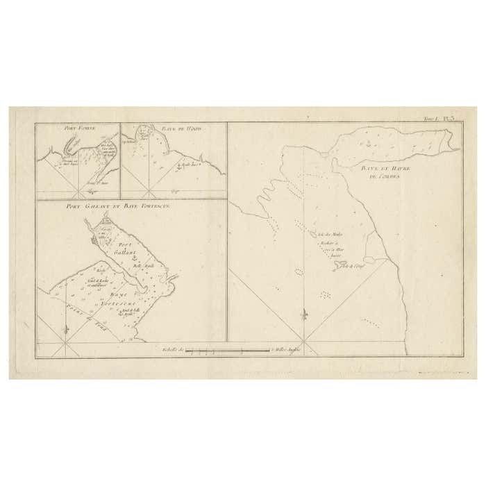 Antique Map Of Cordes Bay And Surroundings