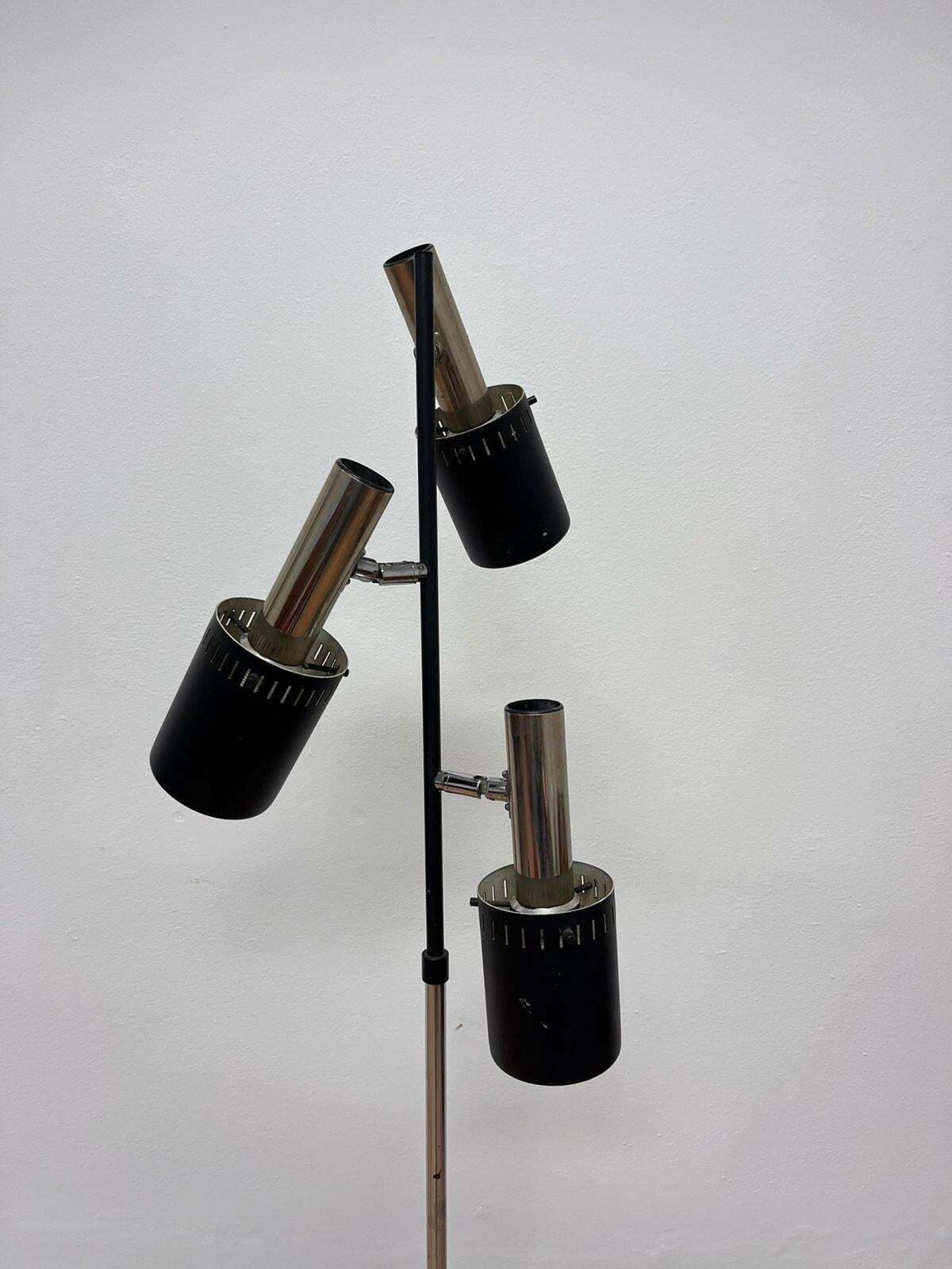 Midcentury Rare Floor Lamp In Style Of Jo Hammerborg, Denmark, 1970s photo Lighting