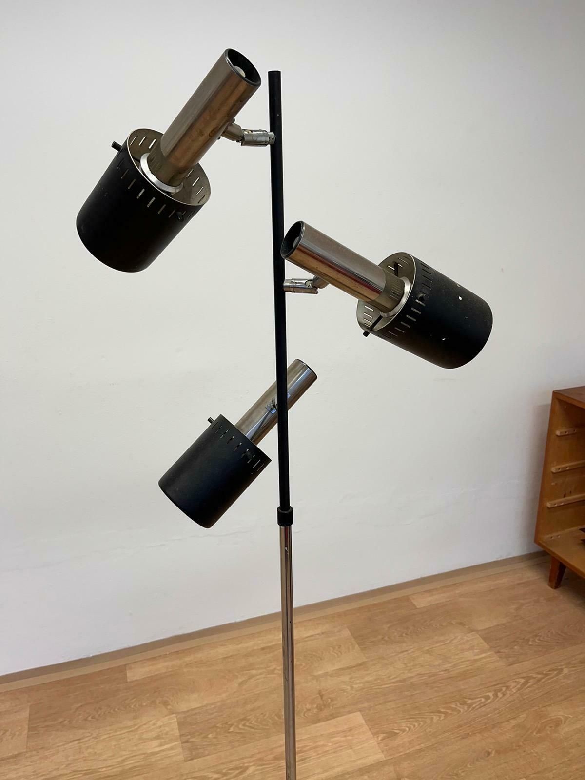 Midcentury Rare Floor Lamp In Style Of Jo Hammerborg, Denmark, 1970s photo 809.0