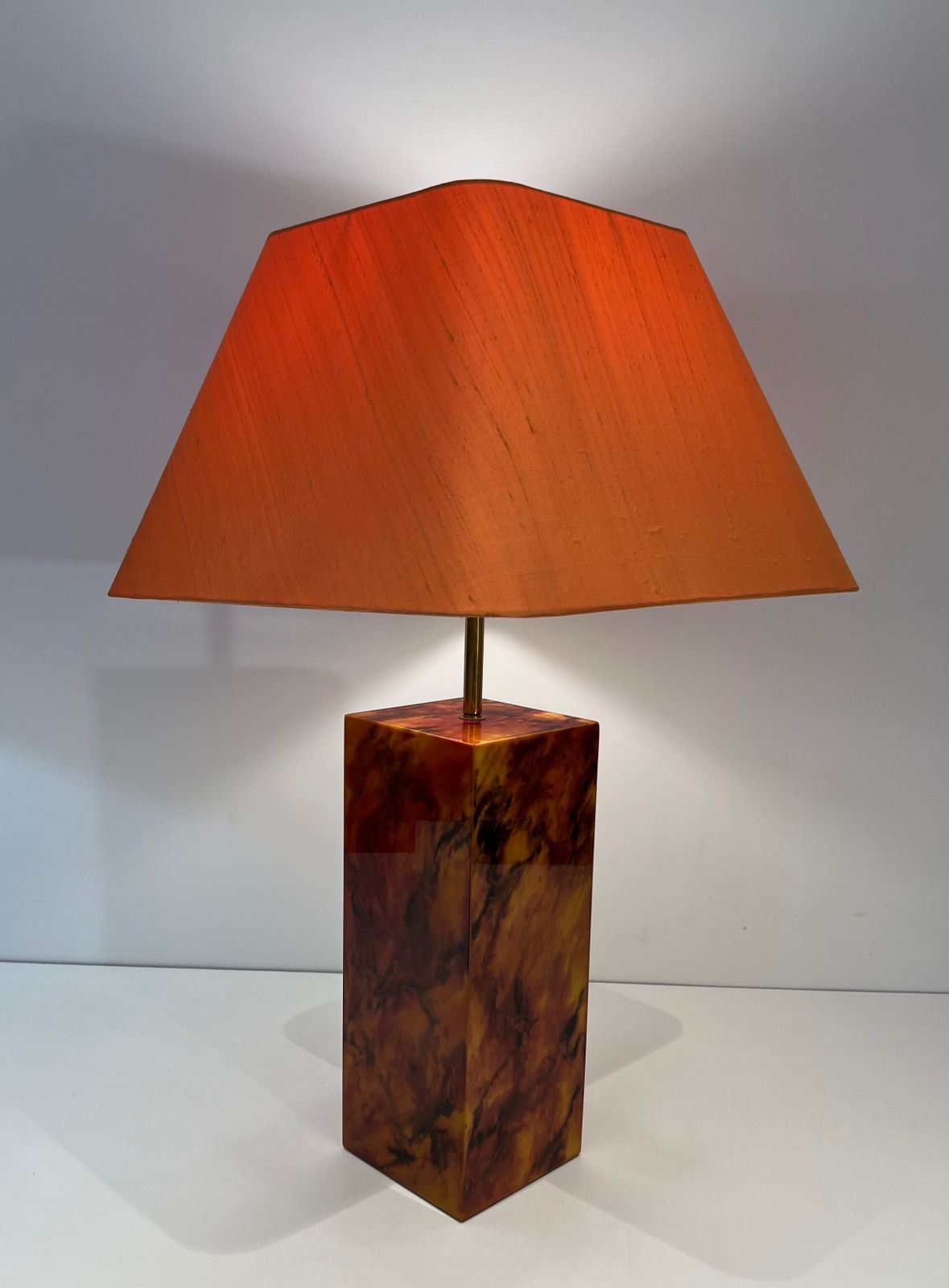 Pair Of Plexiglass Lamps. French Work. Around 1970 photo buy