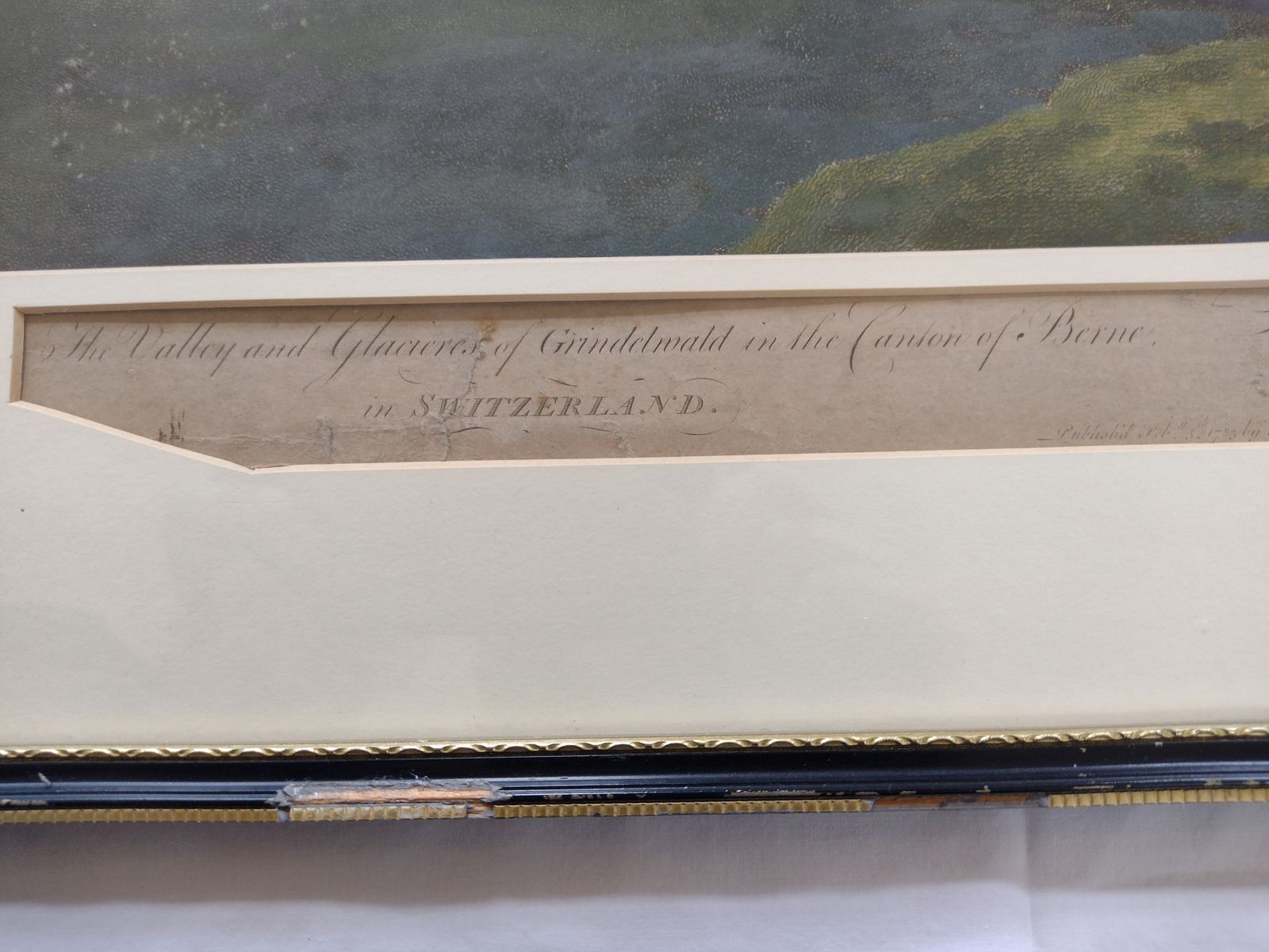John Boydell (1719 1804) ”The Valley And Glaciers Of Grindelwald In The Canton Of Berne” photo Art