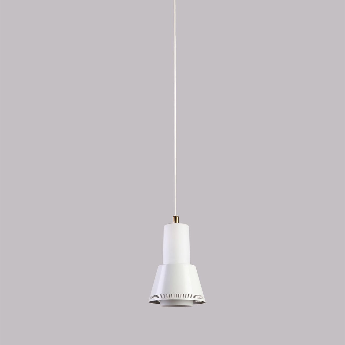 Paavo Tynell For Idman “K2 15” Pendant Lamp In Steel And Opal Glass, 1950s