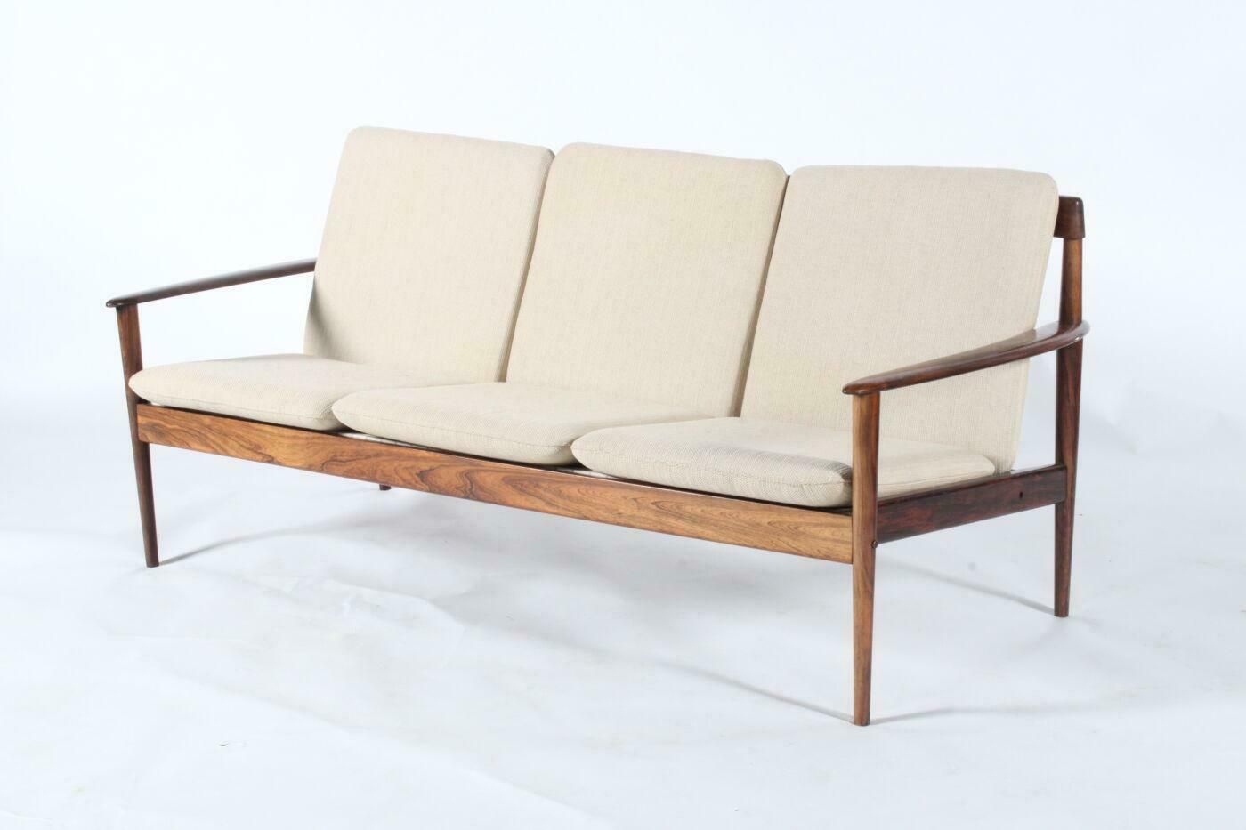 A Wonderful And Rare Danish Sofa In Rosewood By Grete Jalk Pj Mobelfabrik photo for sale