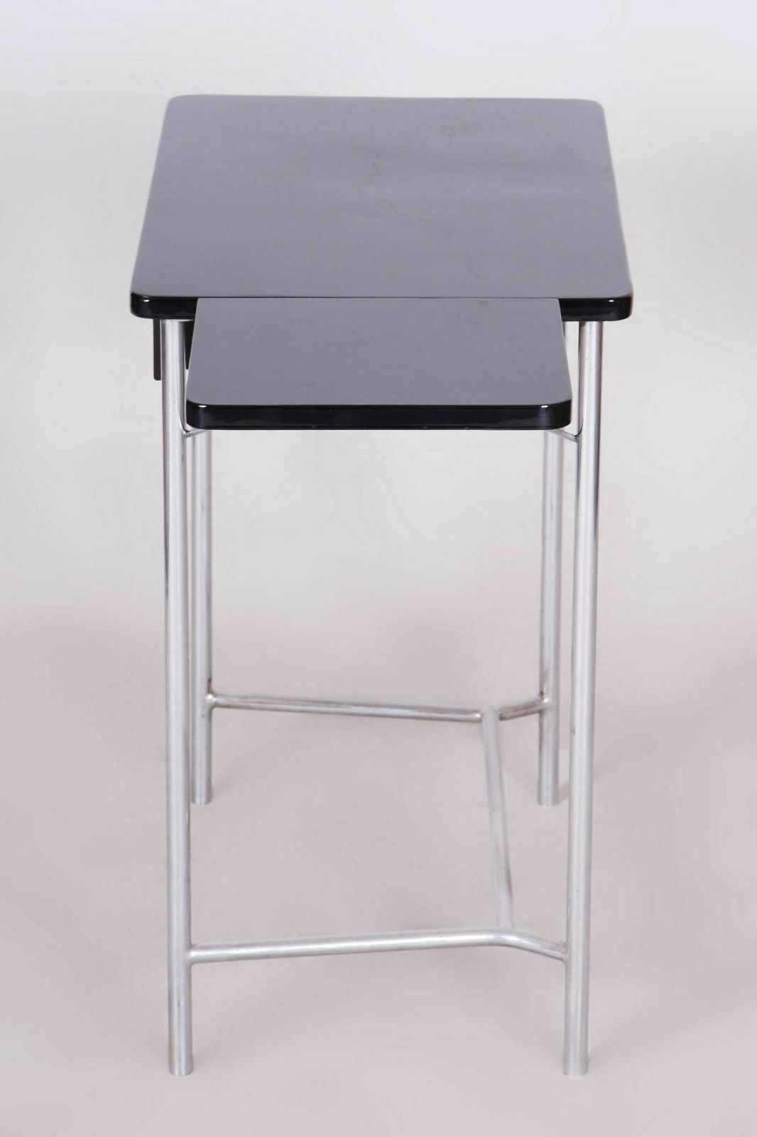 Restored Bauhaus Small Dissociative Table, By Mücke Melder, Chrome, Czech, 1930s photo vinterior
