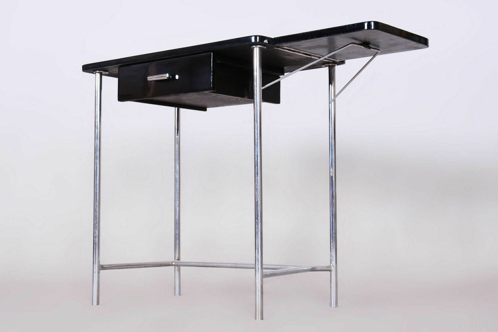 Restored Bauhaus Small Dissociative Table, By Mücke Melder, Chrome, Czech, 1930s photo buy