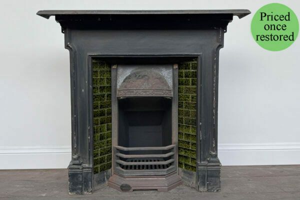 Antique Victorian Cast Iron Combination Fireplace photo furniture
