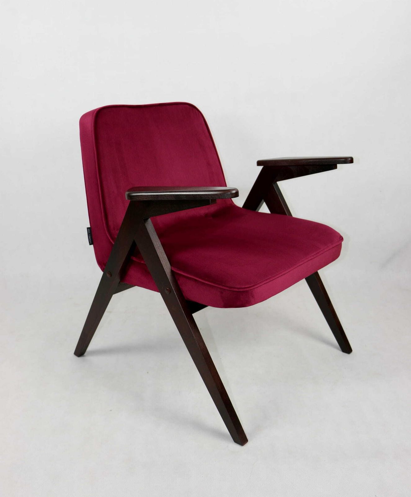 photo furniture Bunny Bunny Armchair, 1970s, Burgundy, Raspberry, Designed By J.Chierowski