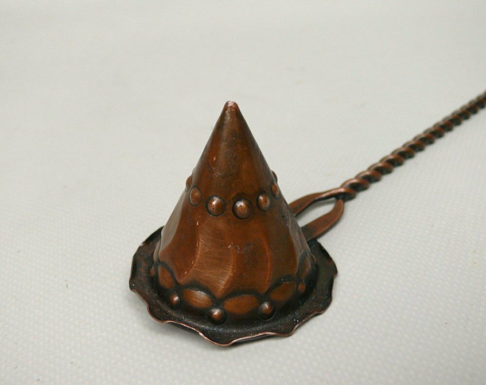 Arts And Crafts Candle Snuffer In Copper, 1890s photo for sale